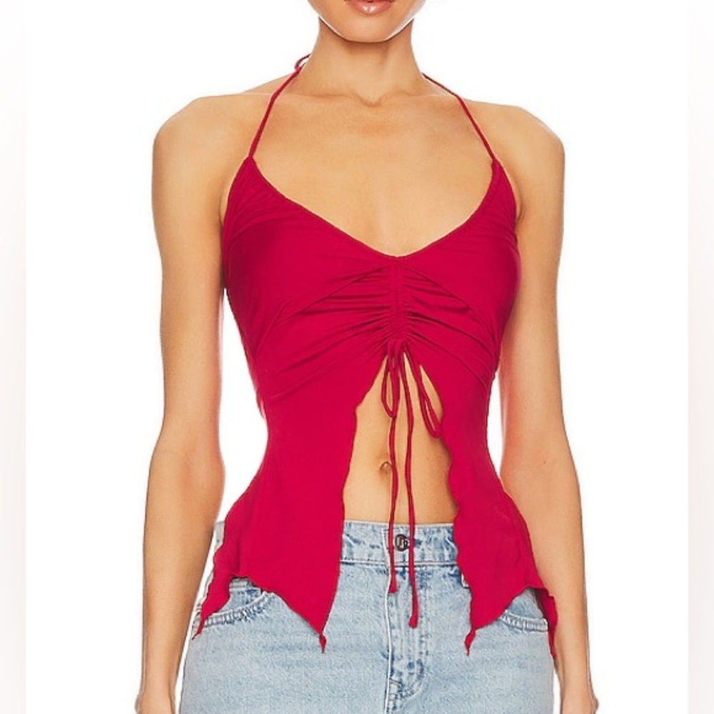 More to Come Red Halter Top
